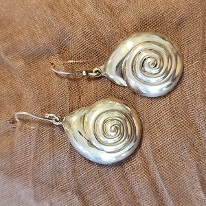Sterling silver shell earrings from mexico.